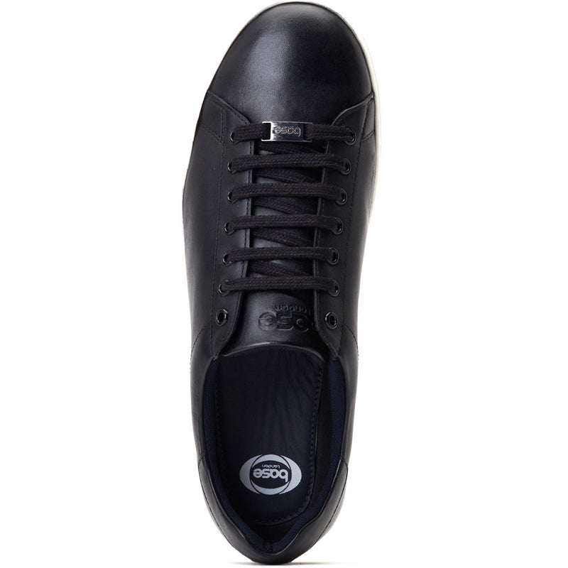Base London Tucker Leather Men's Black Trainers