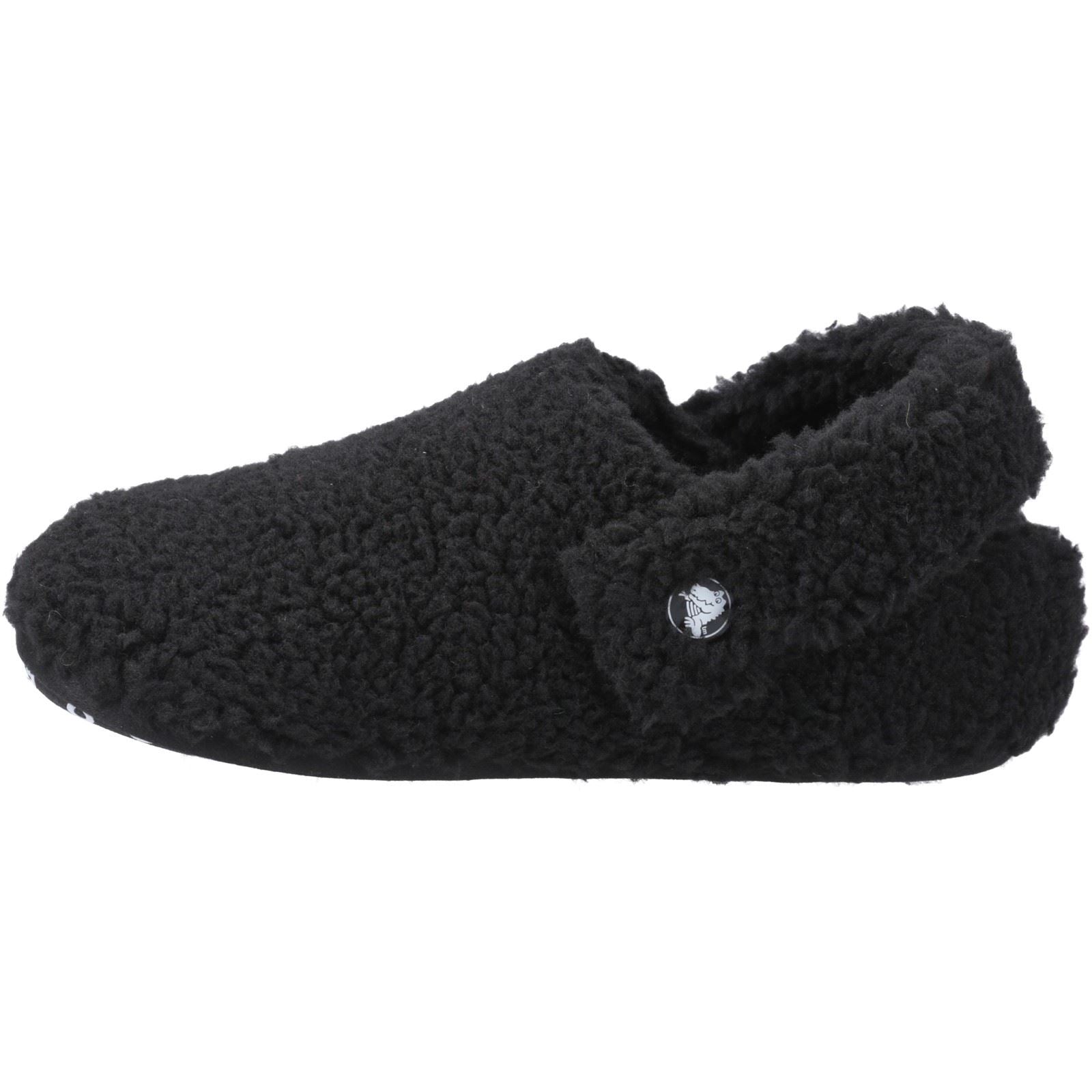 Crocs Classic Kids Cozzzy Synthetic Black Slippers