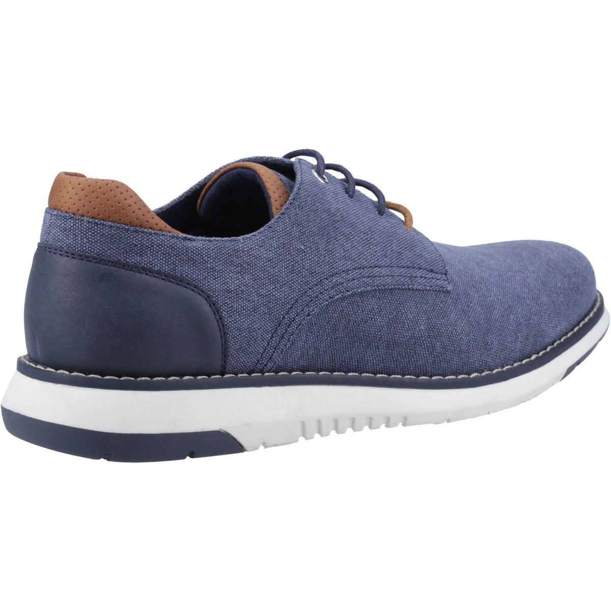 Hush Puppies Bruce Canvas Men's Navy Lace-Up Shoes
