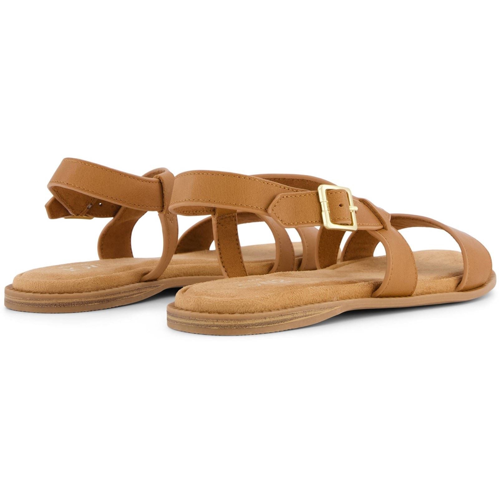 TOMS Mar Leather Women's Brown Sugar Sandals