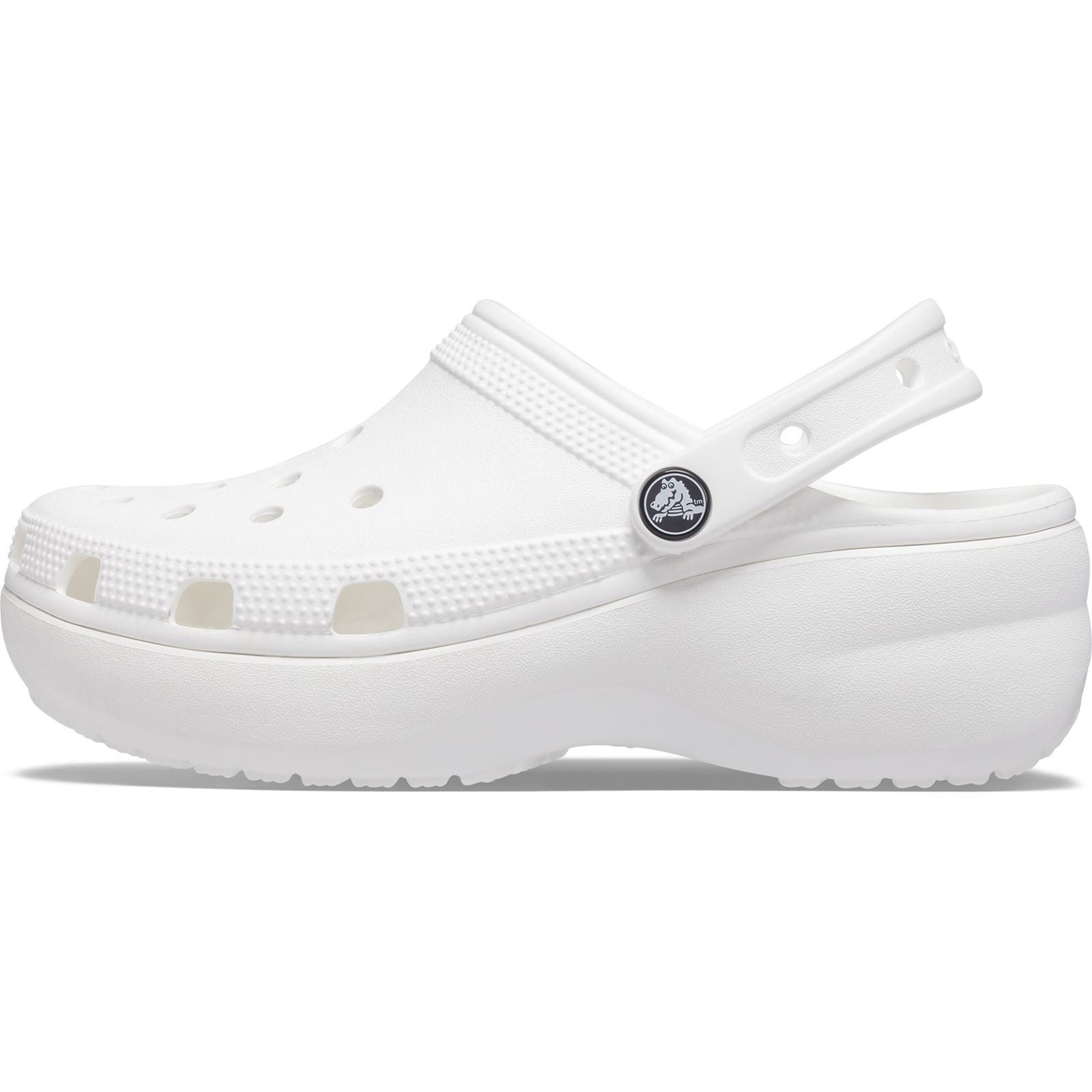 Crocs Classic Platform Synthetic Women's White Clogs