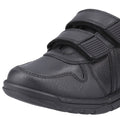 Hush Puppies Spencer Leather Junior Black Shoes