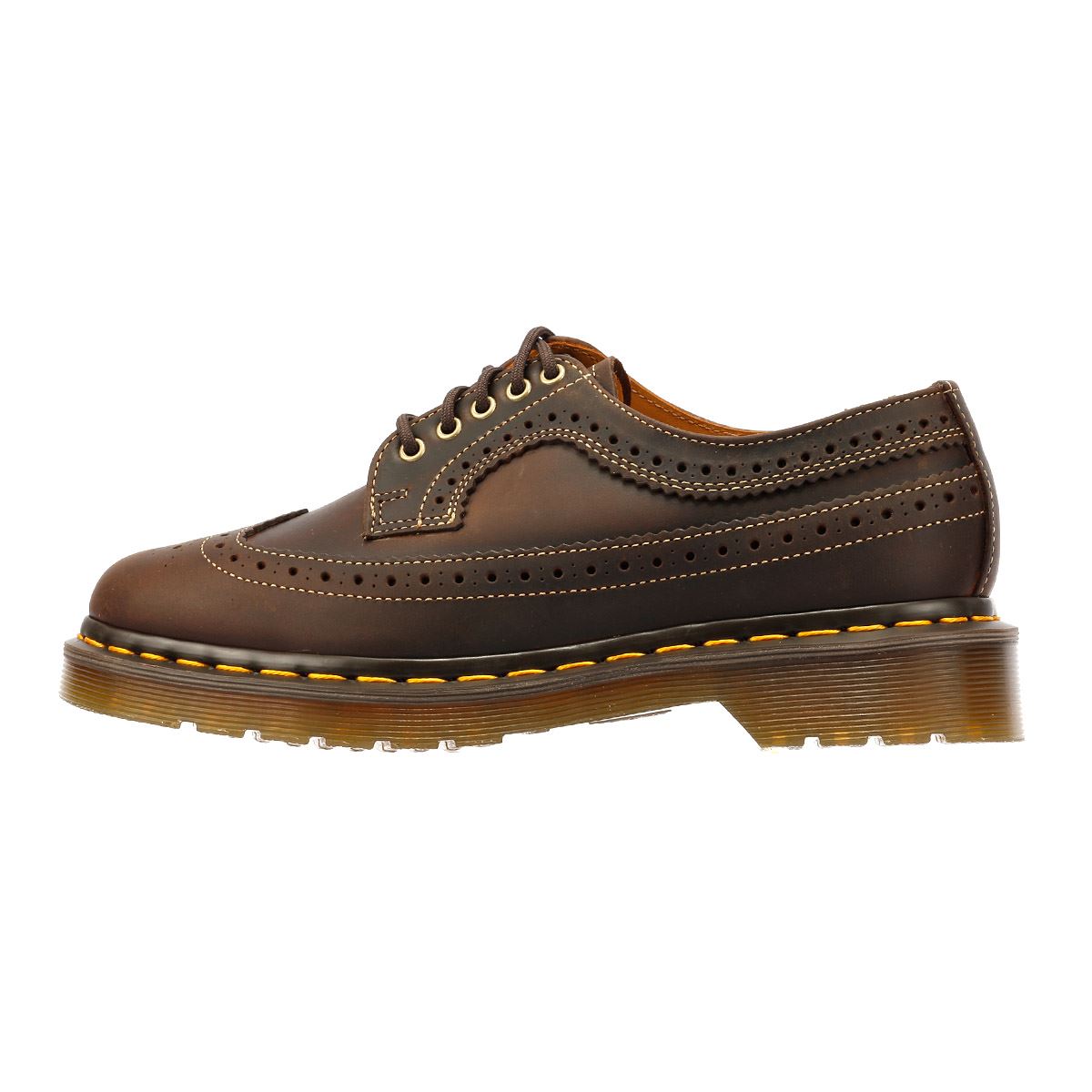Dr. Martens 3989 Crazy Horse Leather Brown Lace-Up Shoes