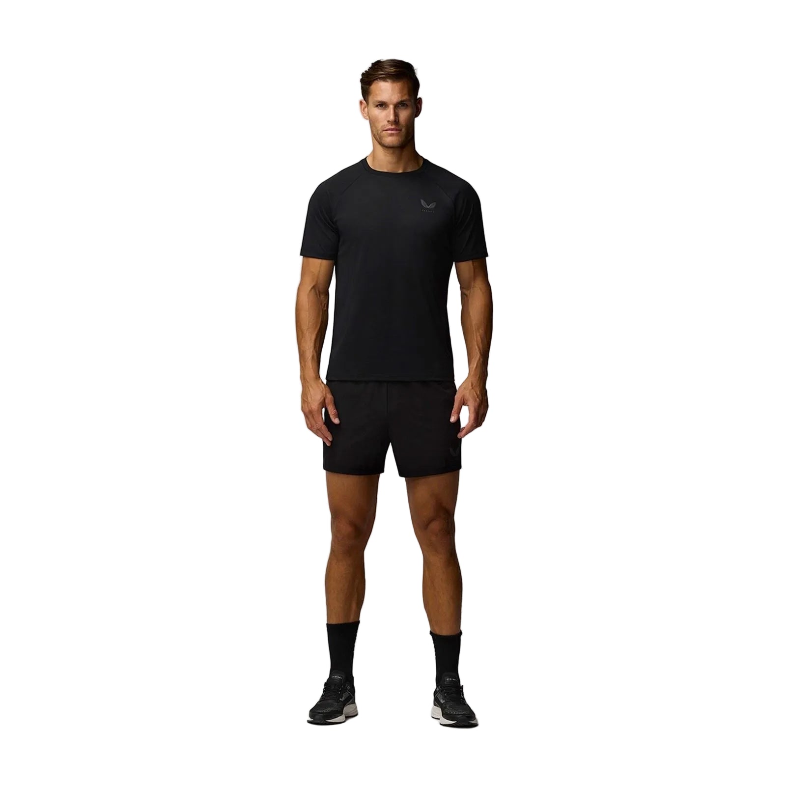 Castore 5" Branded Elastic Men's Black Activewear Shorts