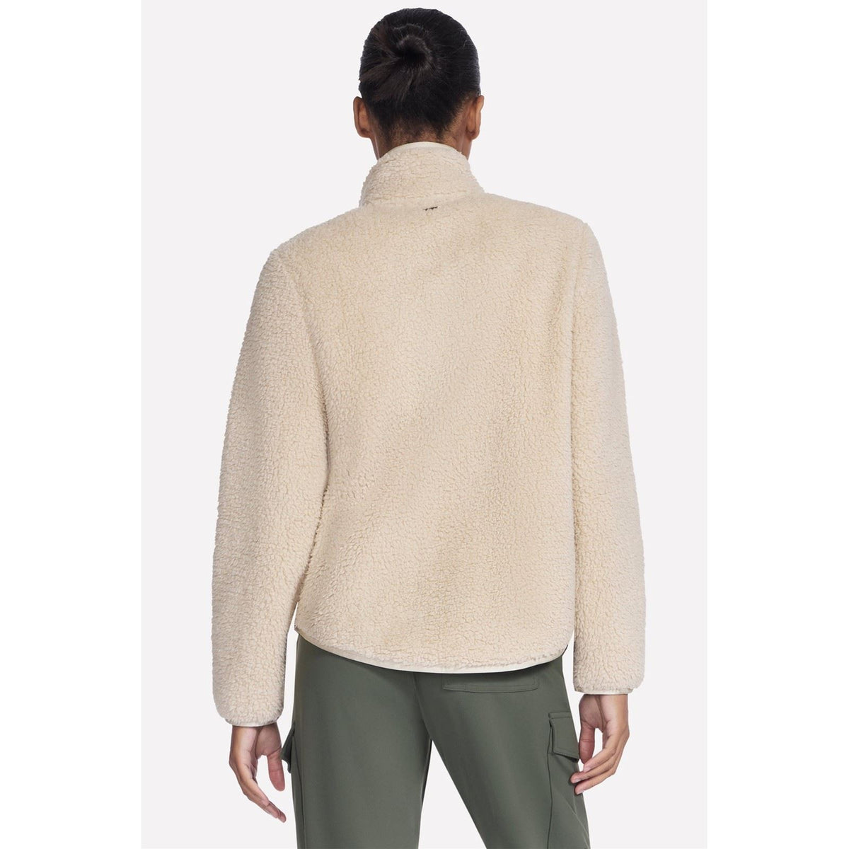 Skechers Skech-Sherpa Jacket Women's Natural Fleece Jackets