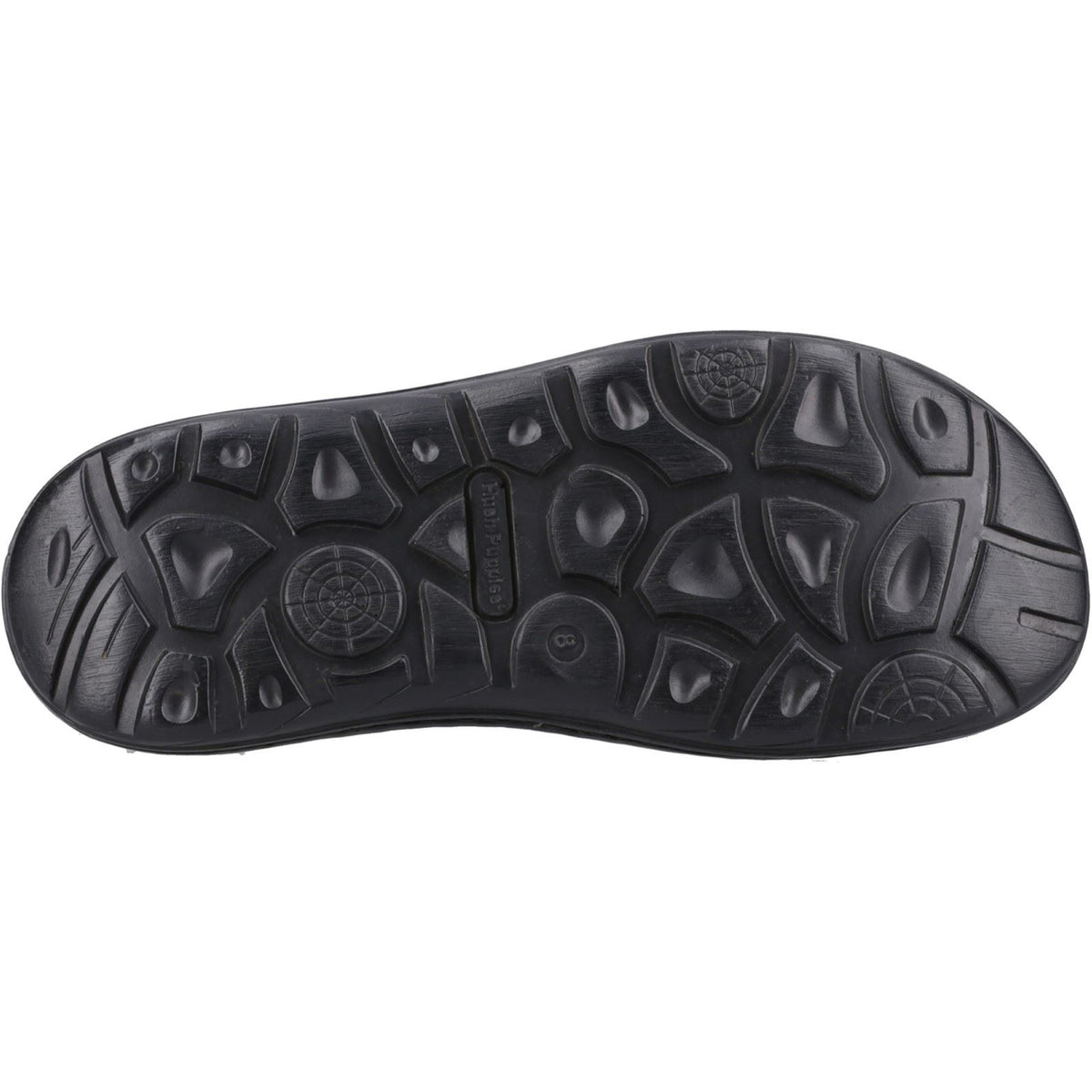 Hush Puppies Alan Toepost Leather Men's Black Flip Flops