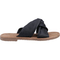 Hush Puppies Amy Wide Fit Leather Women's Black Sandals