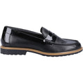 Hush Puppies Verity Slip On Leather Women's Black Loafers