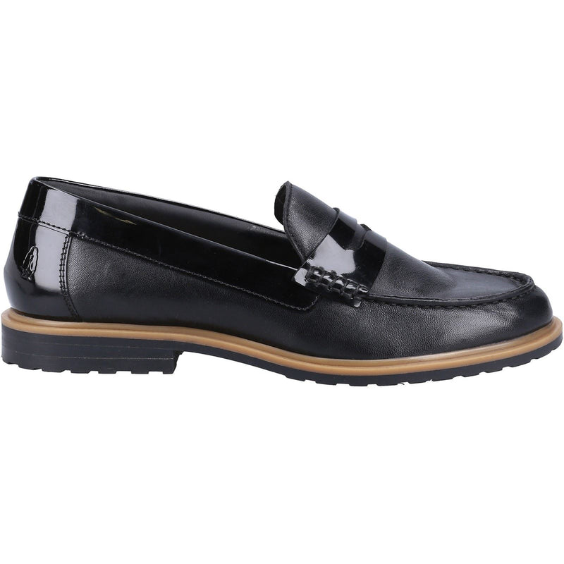 Hush Puppies Verity Slip On Leather Women's Black Loafers