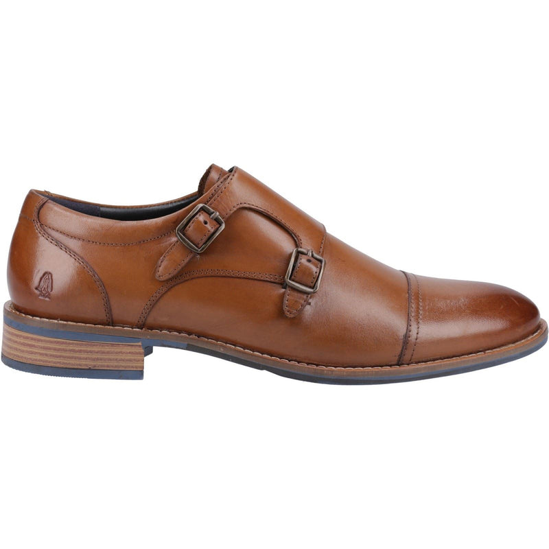 Hush Puppies David Leather Men's Tan Double Monk Shoes