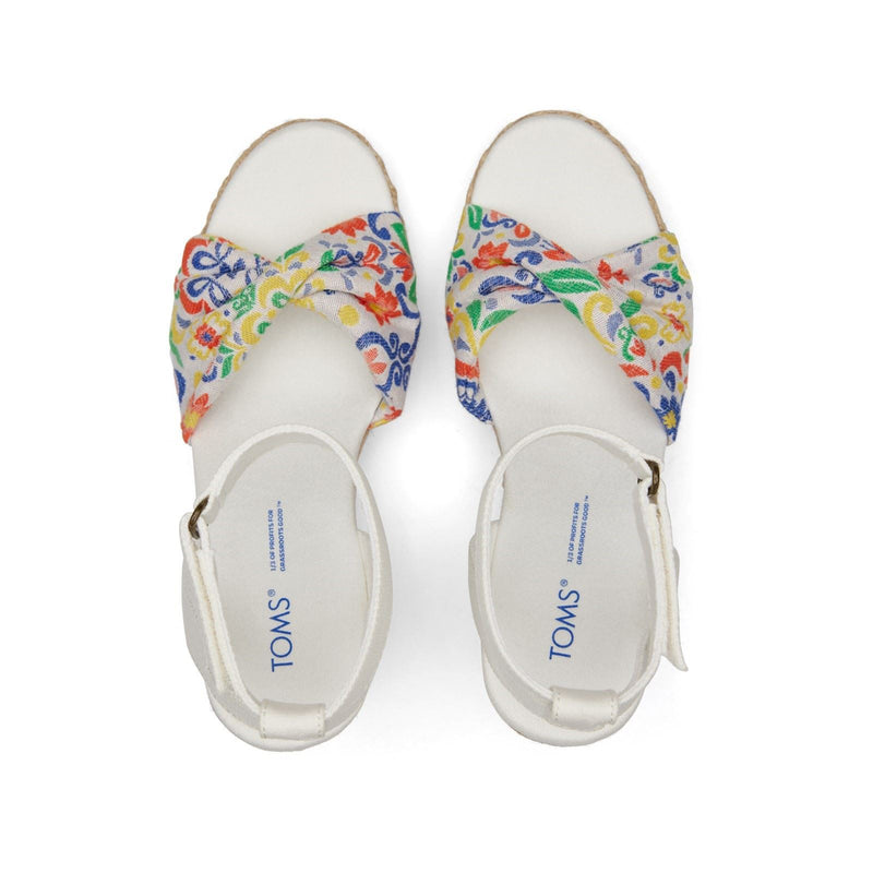 TOMS Marisela Synthetic Women's White Wedges
