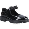 Hush Puppies Astrid Bow Patent Leather Junior Black Shoes