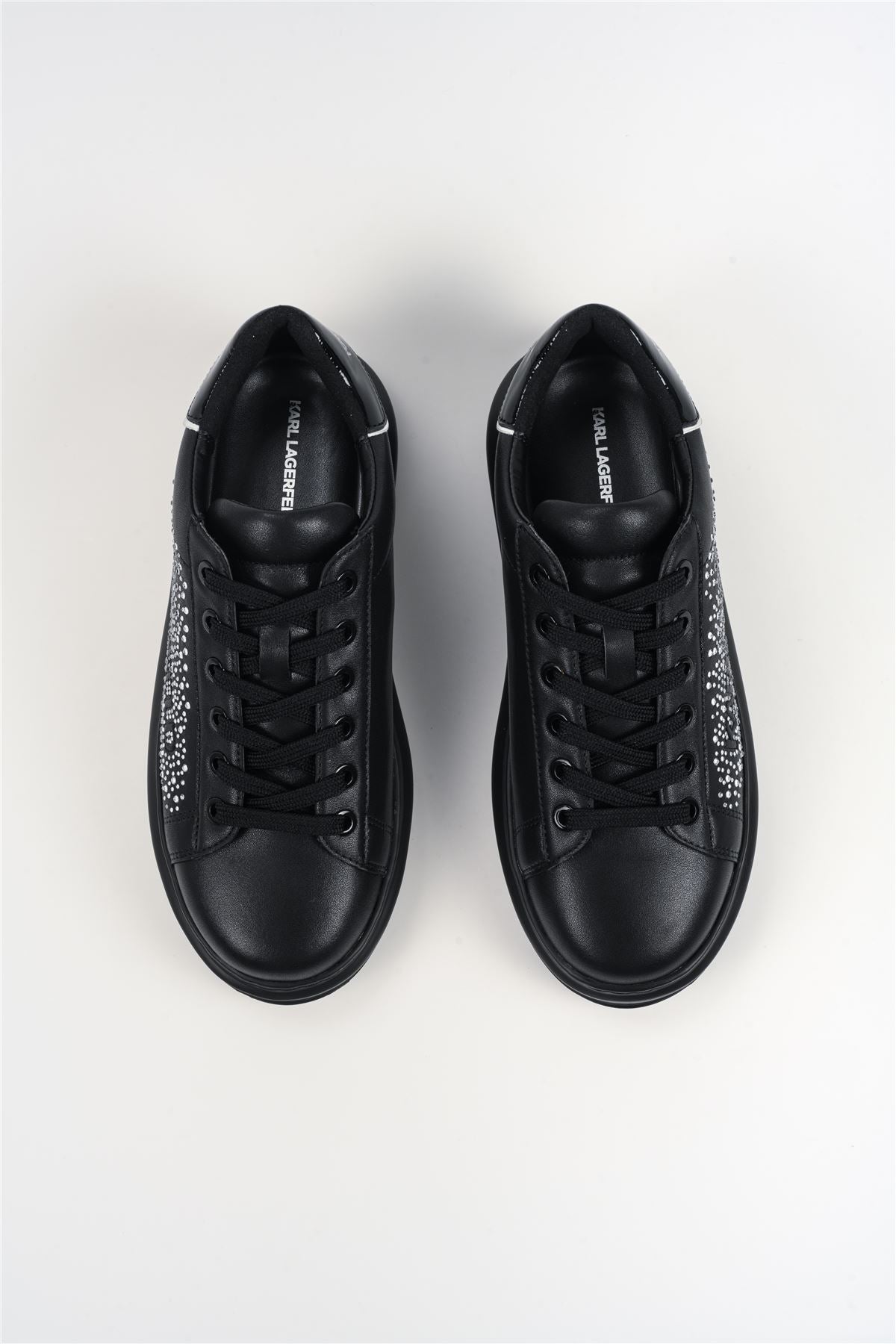 Karl Lagerfeld Kapri Konstellation Leather Women's Black/Silver Trainers