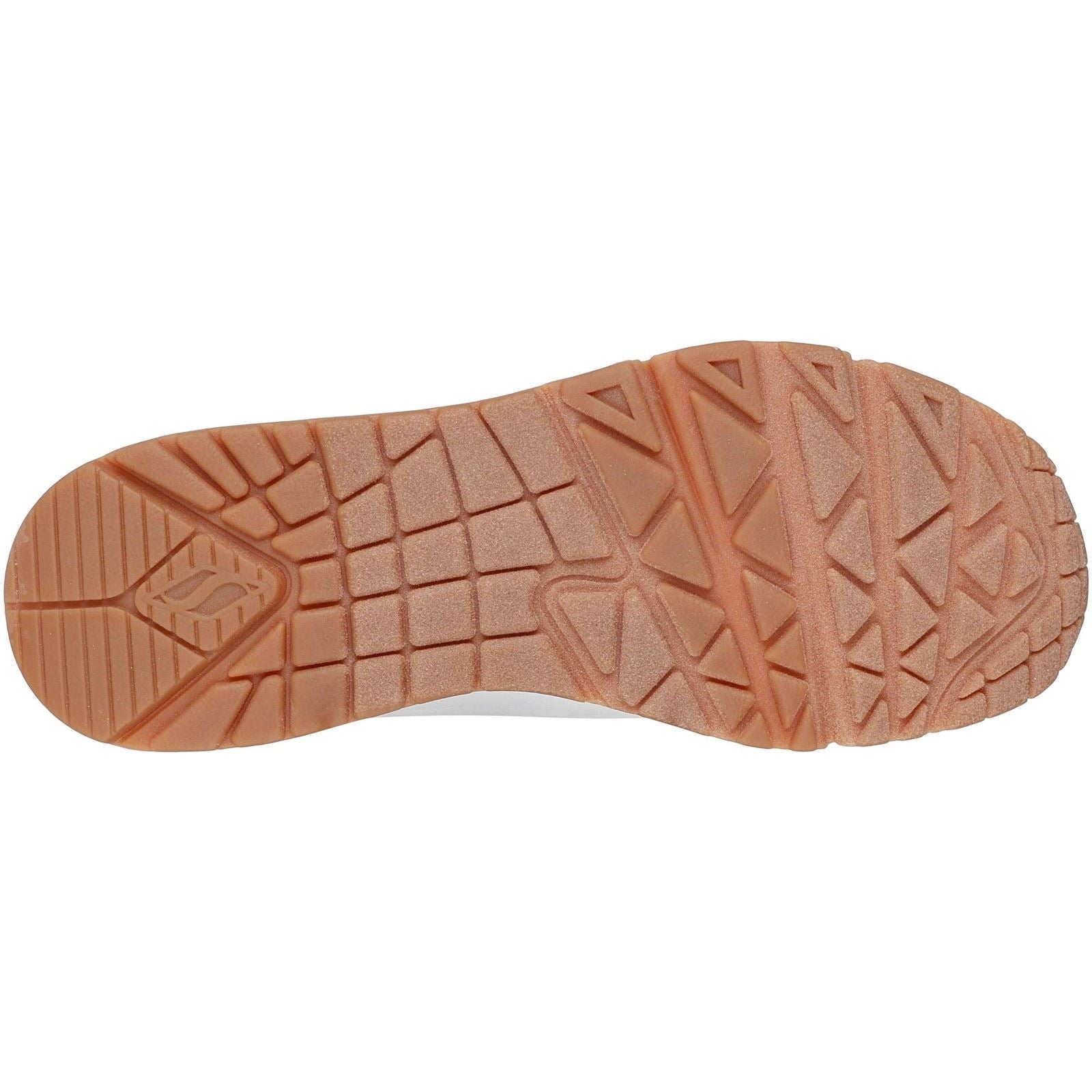 Skechers UNO - Jungle Nite Polyurethane Women's White/Leopard Standard Trainers