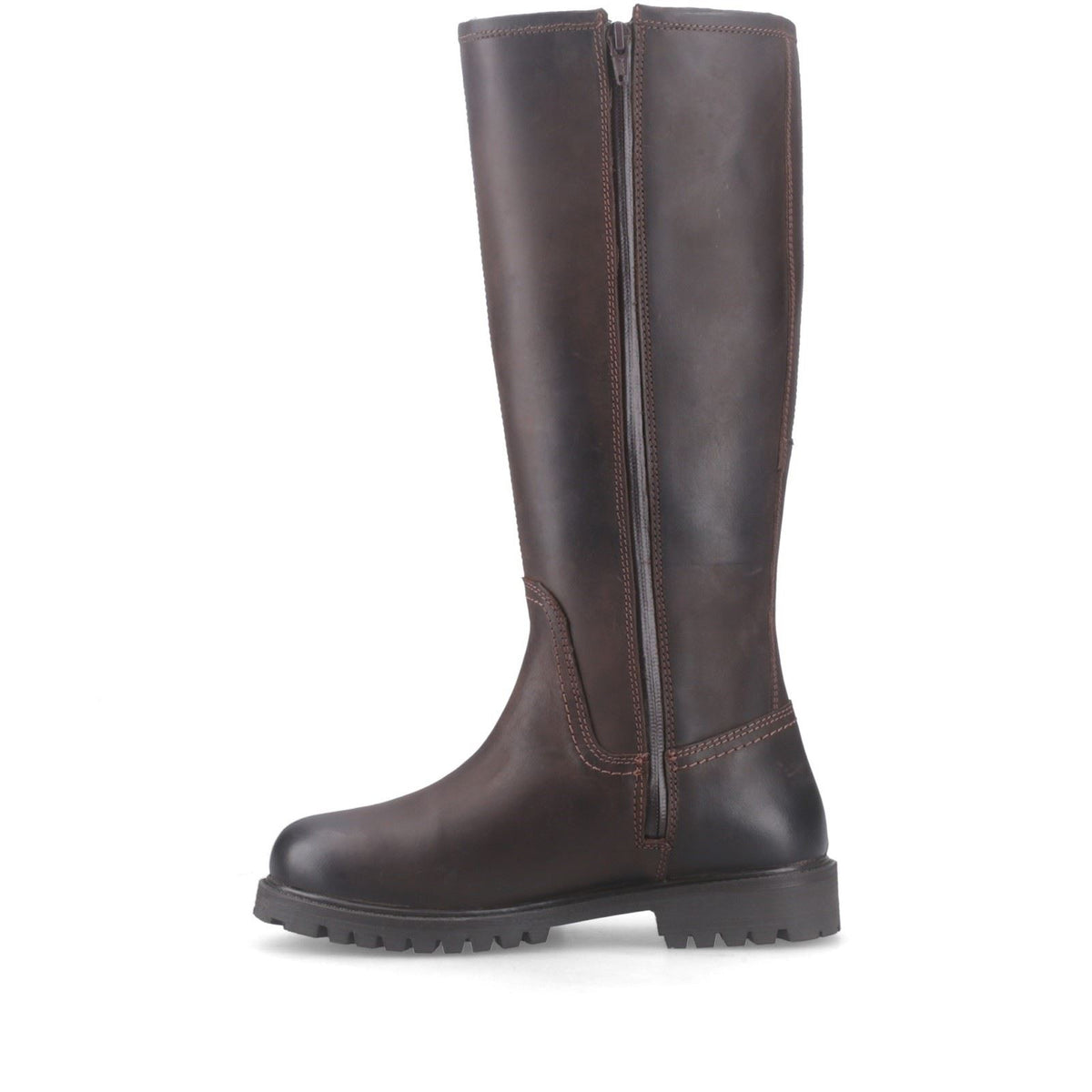 Hunter Tanna Tall WP Leather Women's Chocolate Brown Boots