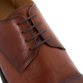 Dune Suffix Leather Men's Dark Tan Lace-Up Shoes