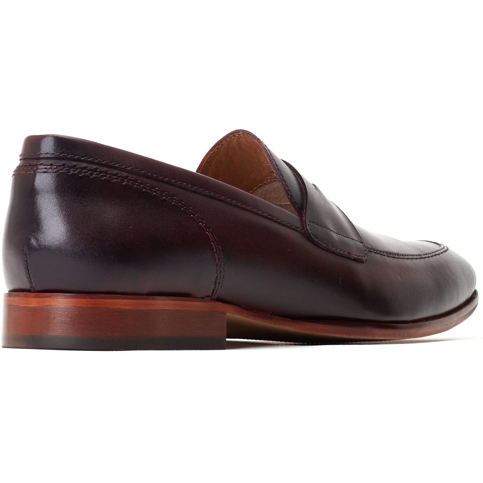 Base London Bruno Leather Men's Bordo Loafers