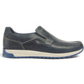 Pod Sean Leather Men's Navy Boat Shoes