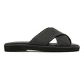 TOMS Mae Crossover Leather Women's Black Sandals