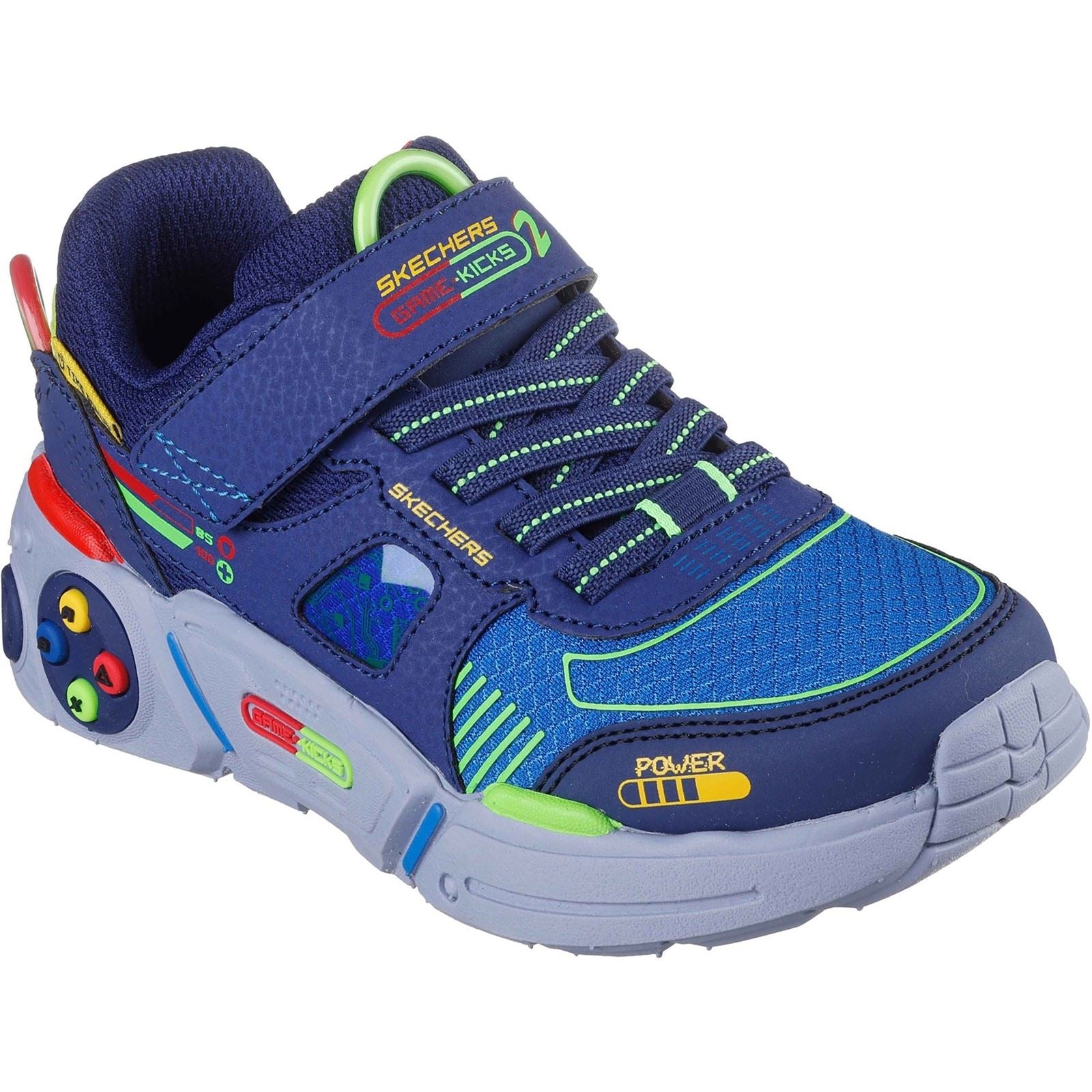 Skechers Game Kicks: Gametronix 2.0 Navy/Multi Trainers