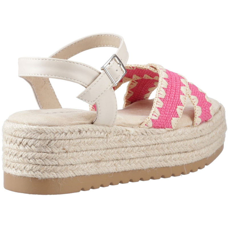 Hush Puppies Jemma Espadrille Synthetic Women's Fuchsia Sandals