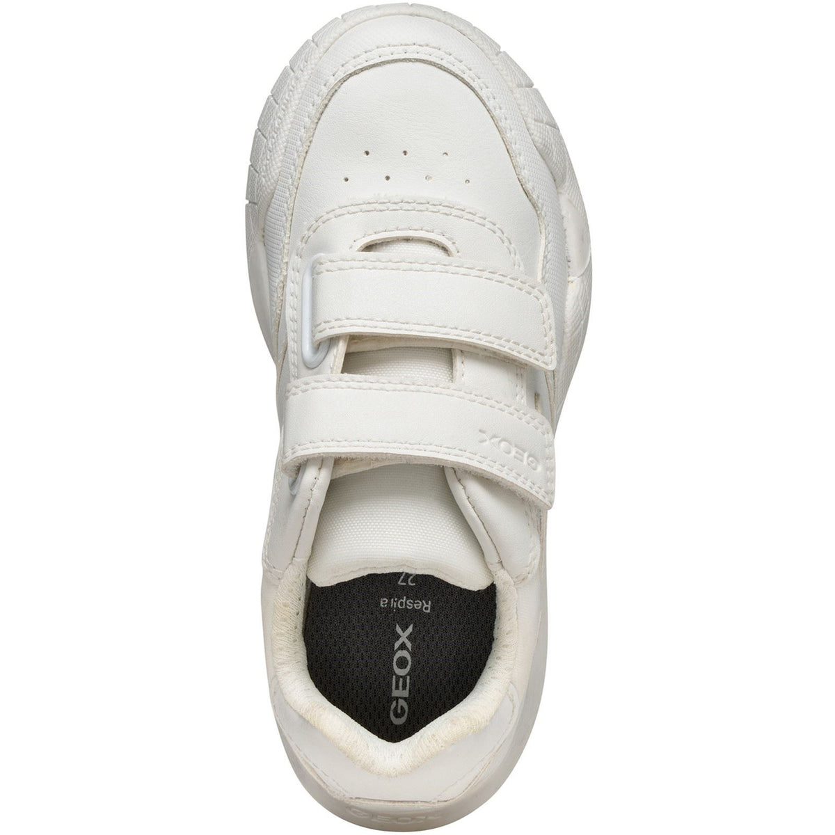 Geox J Rann-E Unisex White Trainers