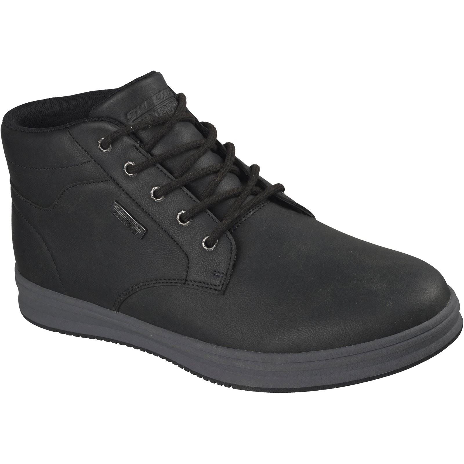 Skechers Palmiro Wallace Men's Black Ankle Boots