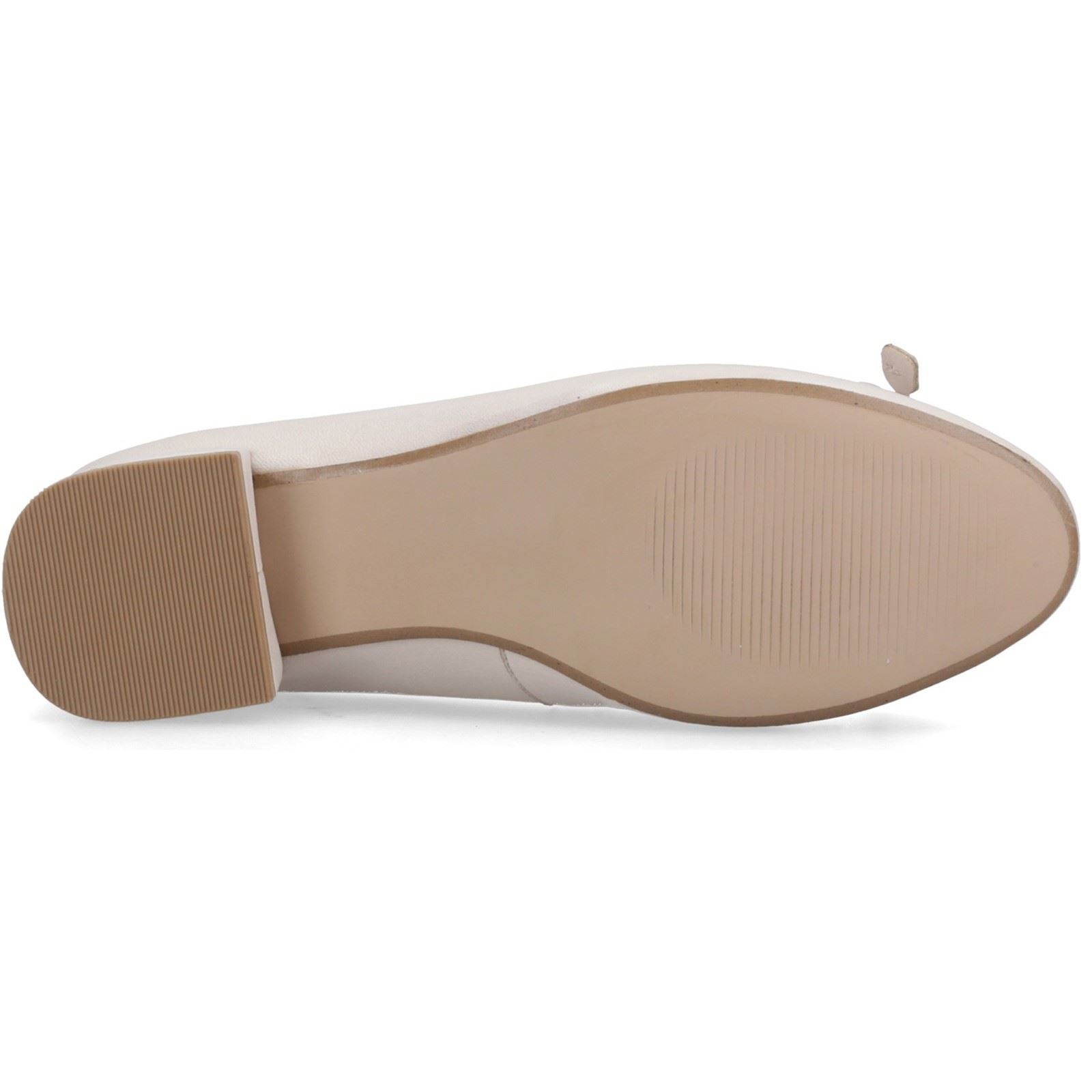 Hush Puppies Silvia Low Heel Sandal Leather Women's Ivory Sandals