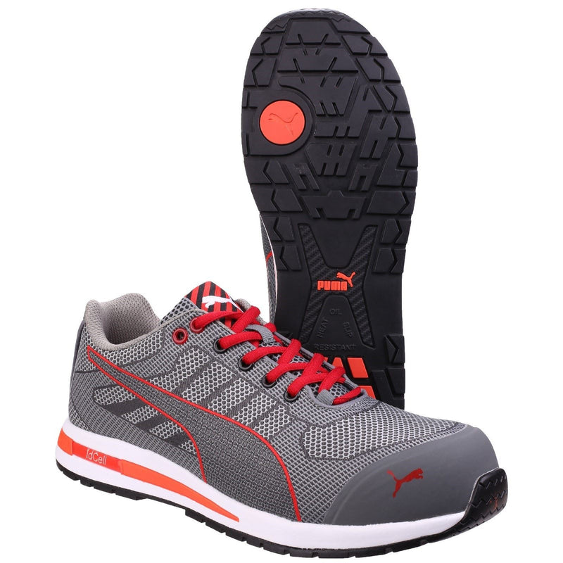 Puma Safety Xelerate Knit Low Textile Grey Safety Trainers