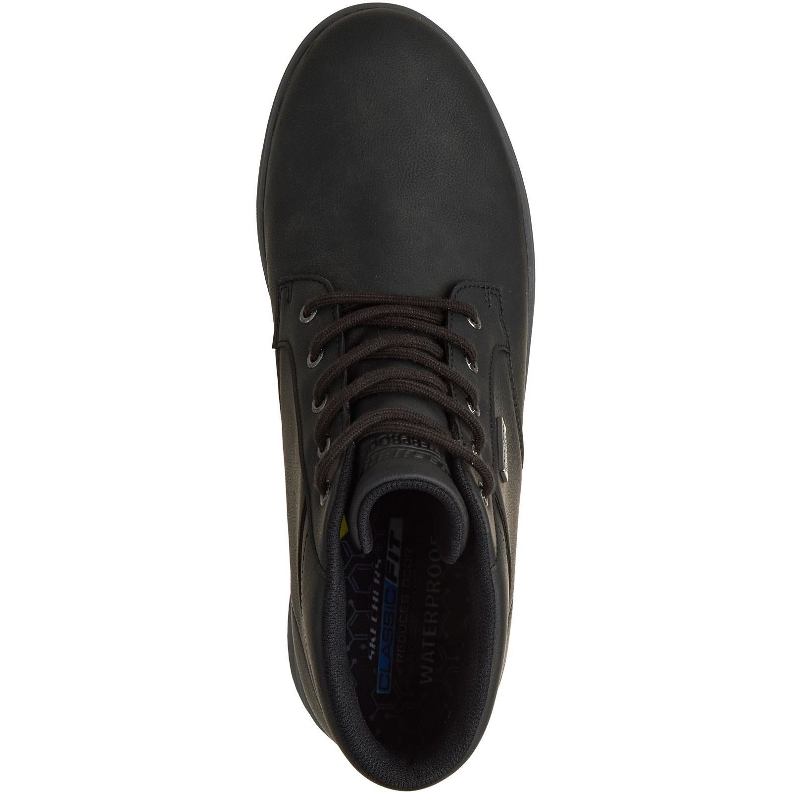 Skechers Palmiro Wallace Men's Black Ankle Boots
