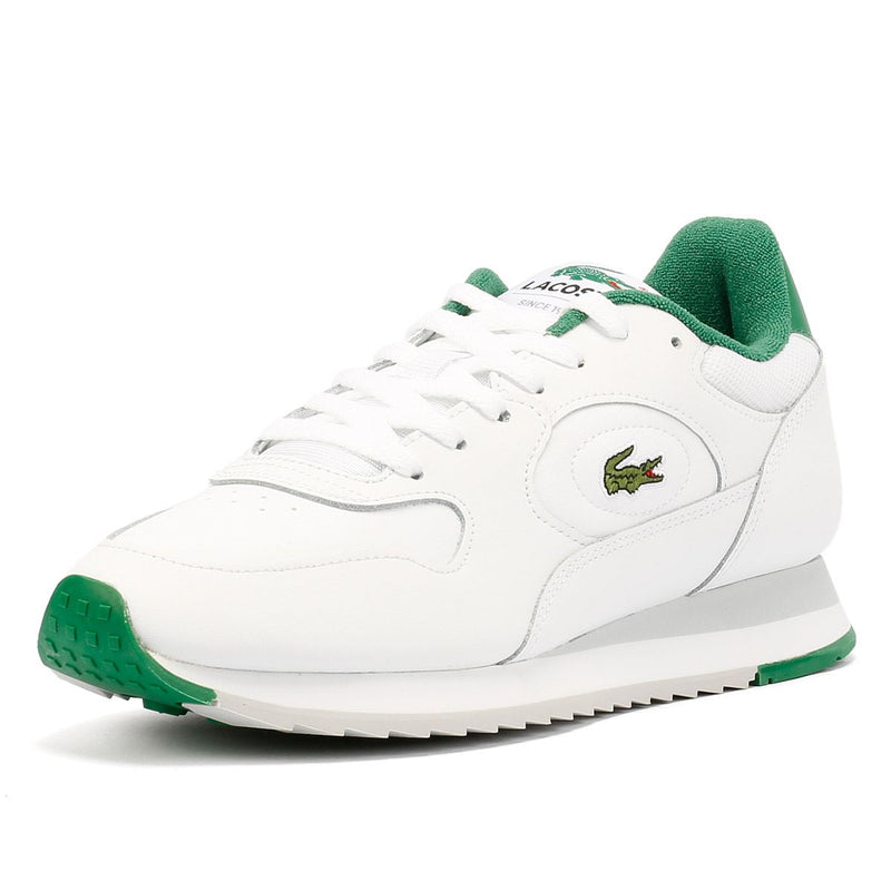 Lacoste Linetrack Leather Men's White/Green Trainers