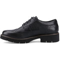 Pod Kacey Leather Women's Black Brogues Shoes