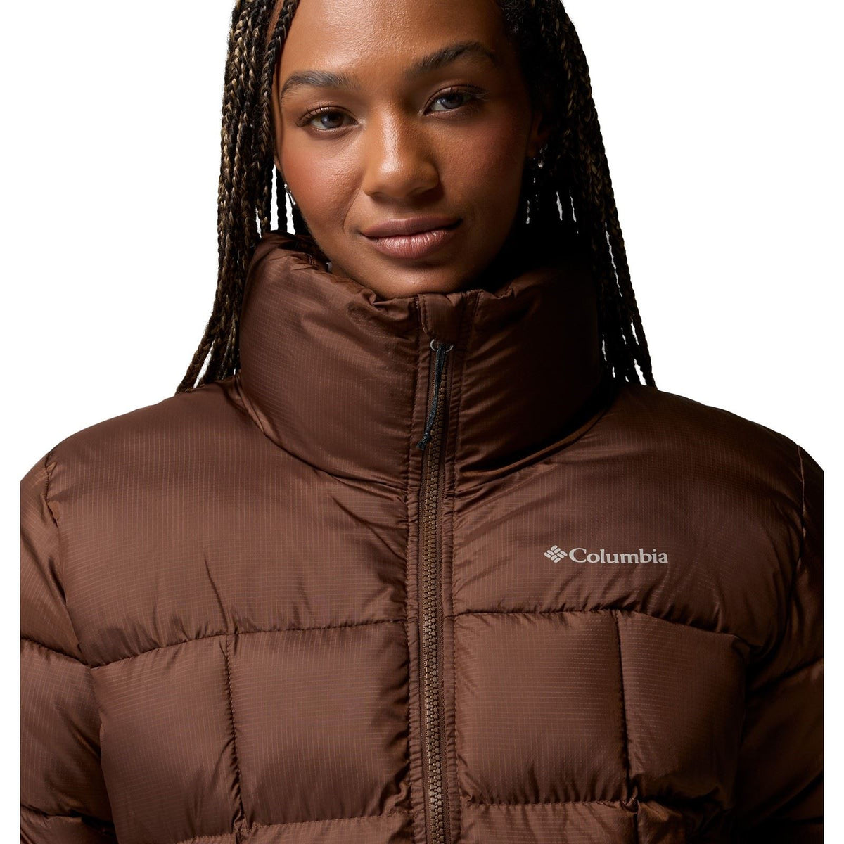 Columbia Puffect III Cropped Jacket Women's Brown Puffer Jackets