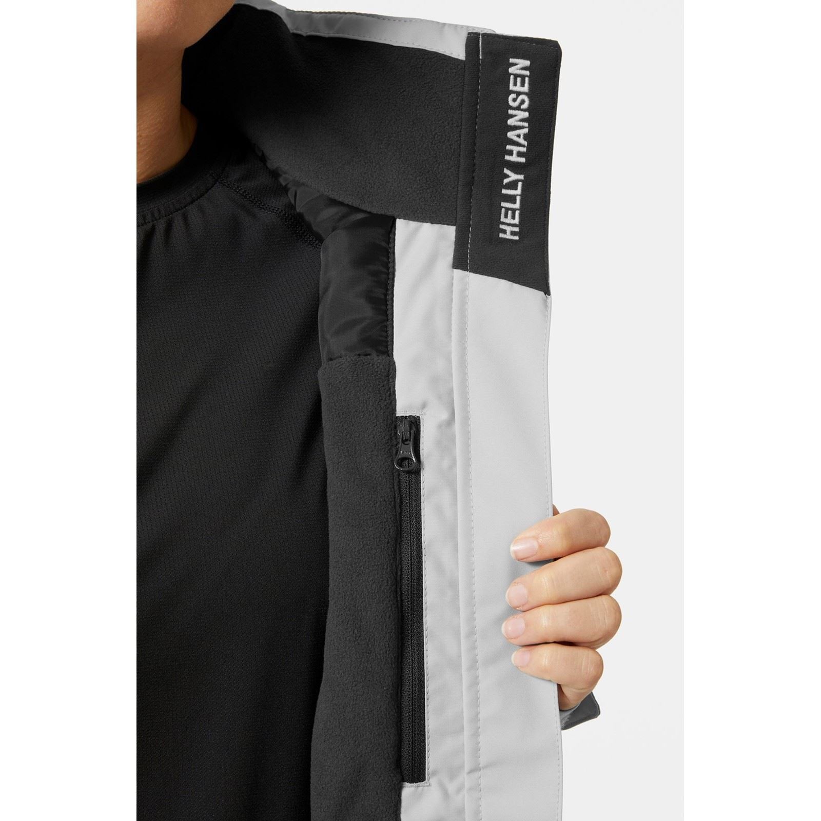 Helly Hansen Sport Crew Hooded Midlayer Sailing 2.0 Women's Grey Sailing Jacket