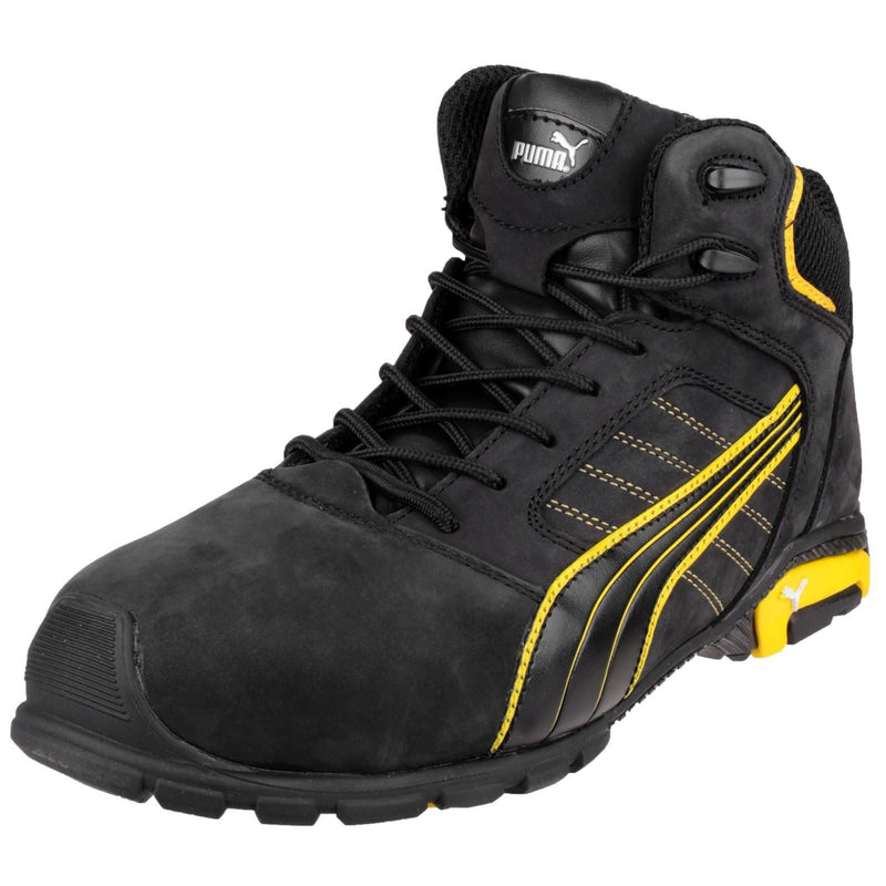 Puma Safety Amsterdam Mid Leather Black Safety Boots