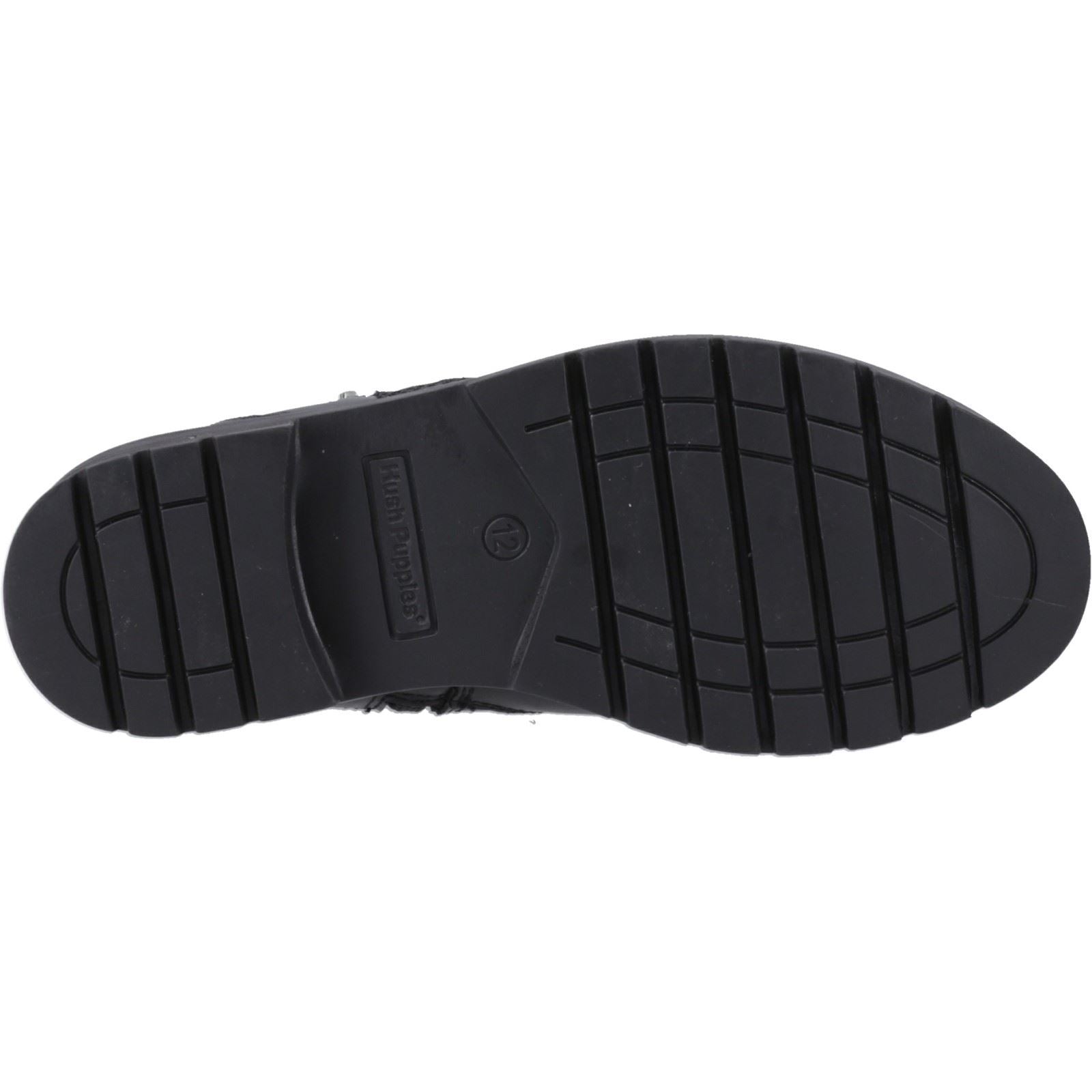 Hush Puppies Liana Leather Junior Black Boots