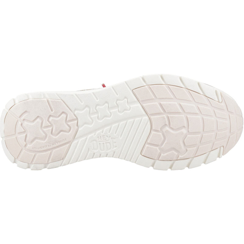 HEYDUDE Sirocco Alta Boho Synthetic Blend Women's Rose Pink Trainers