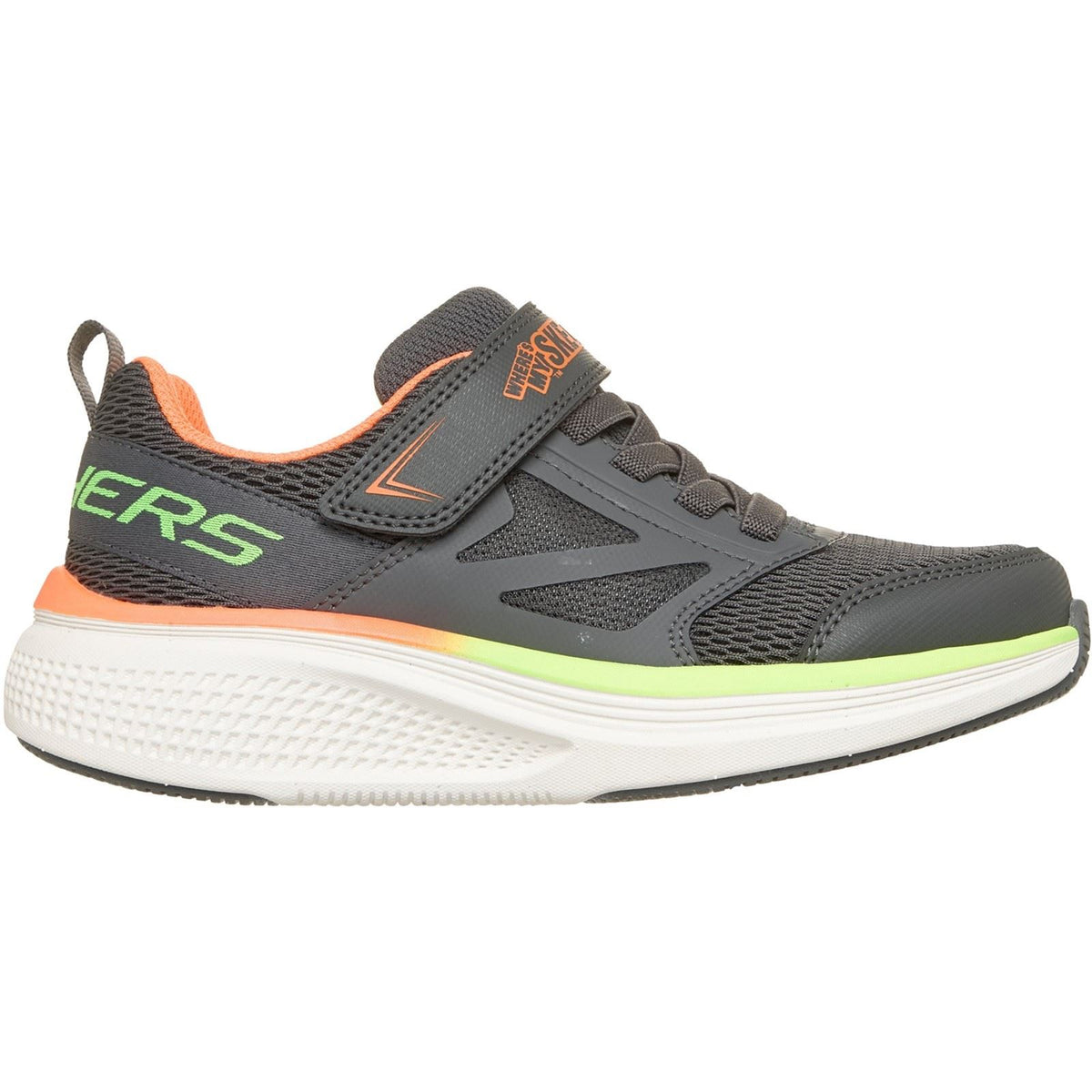 Skechers GO Run Elevate 2.0 Where's My Charcoal/Orange & Lime Trainers