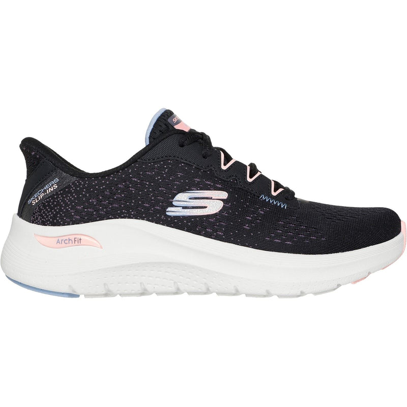 Skechers Arch Fit 2.0 Fresh Pace Textile Women's Black/Multi Trainers