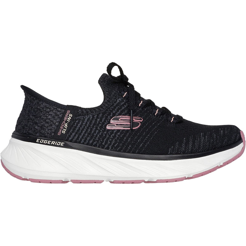 Skechers Edgeride Impression Textile Women's Black/Pink Trainers