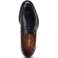 Base London Kennedy Leather Men's Black Slip-On Shoes