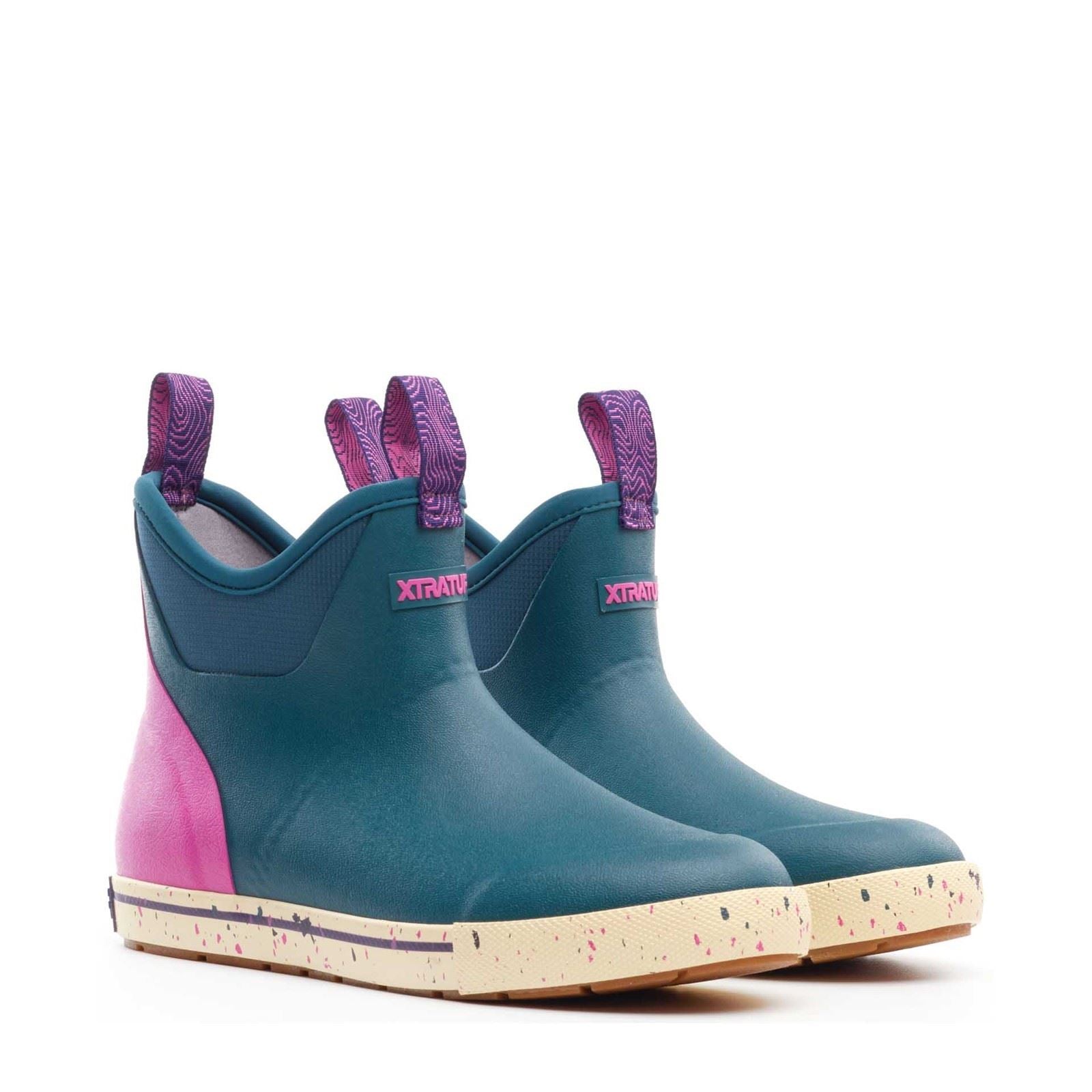 Xtratuf Ankle Deck Camp Boot Rubber Women's Teal Wellington Boots