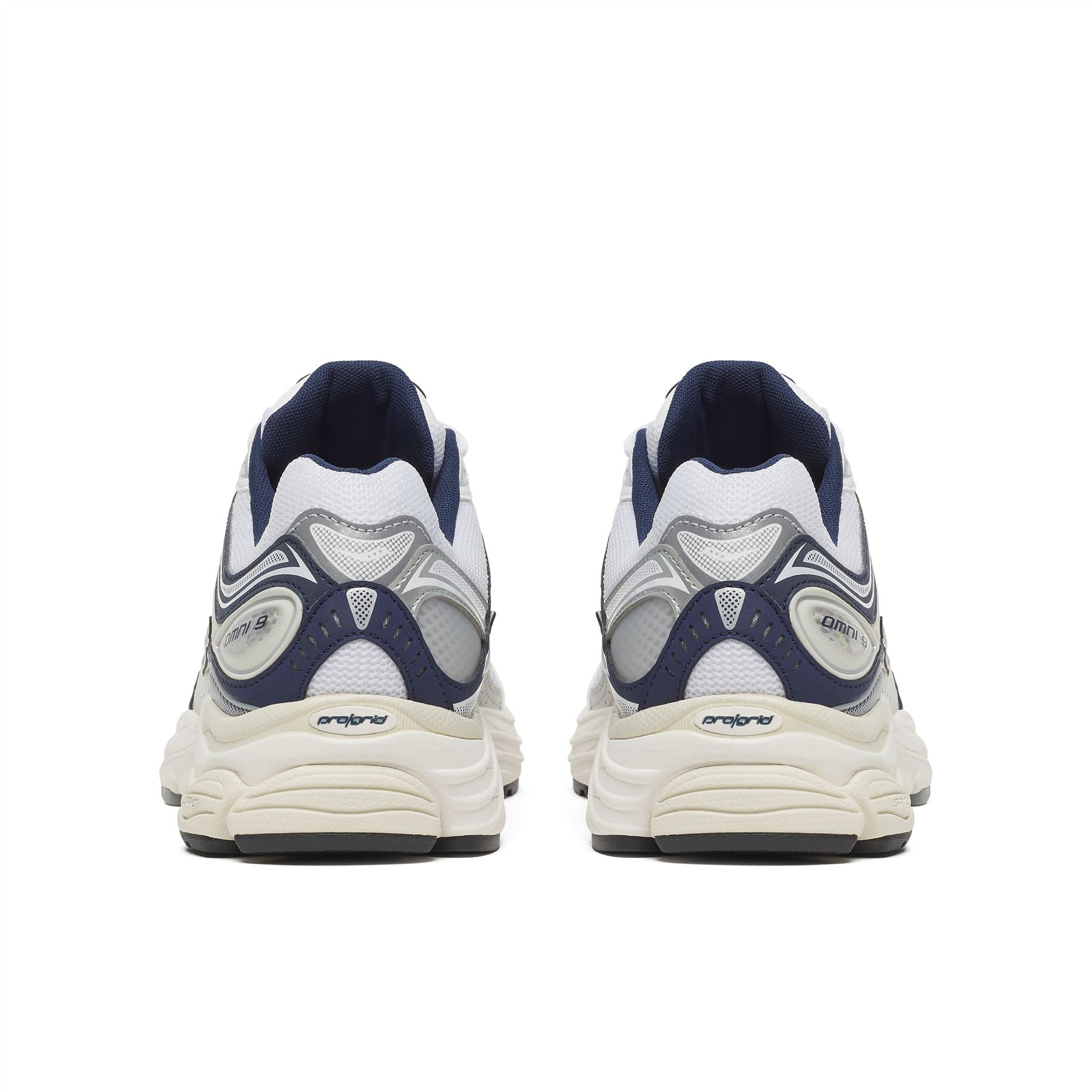 Saucony ProGrid Omni 9 White/Navy Trainers