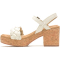 Hush Puppies Poppy Quarter Strap Leather Women's White Sandals