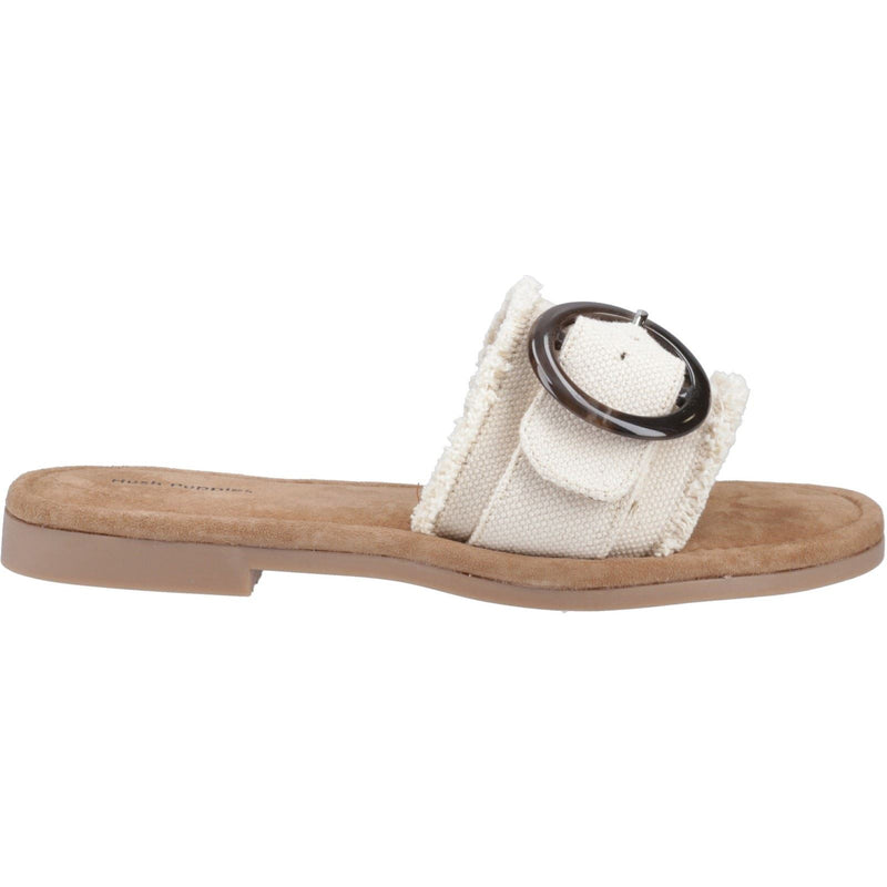Hush Puppies Hayley Textile Women's Cream Sandals
