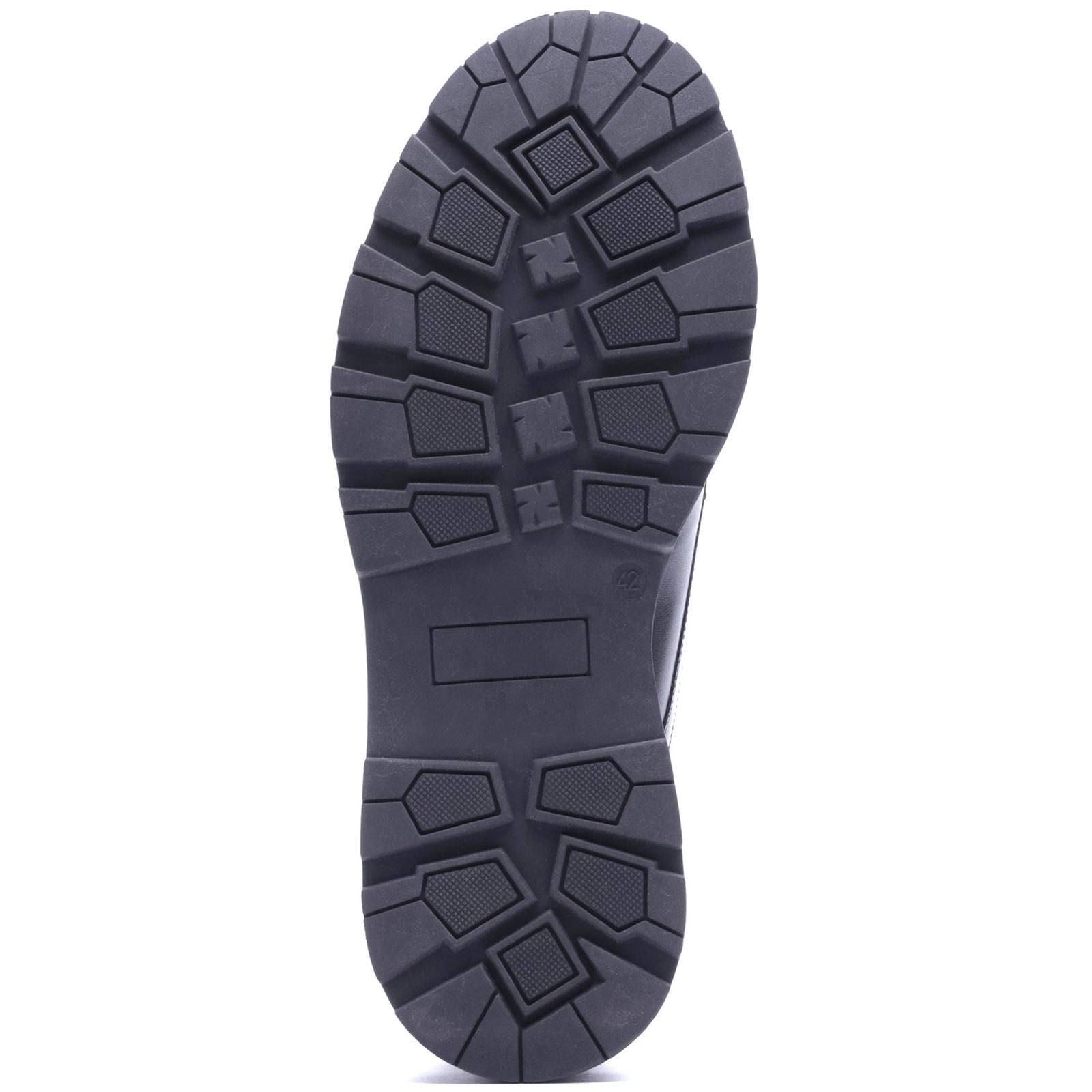 Base London Vector Leather Men's Black Lace-Up Shoes