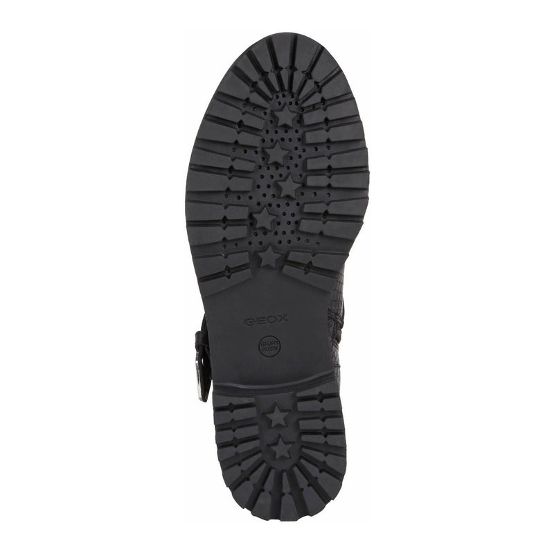 Geox Hoara Leather Bovine Nappa Women's Black Boots