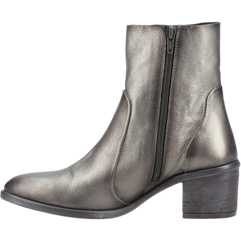 Hush Puppies Winona Leather Women's Pewter Boots