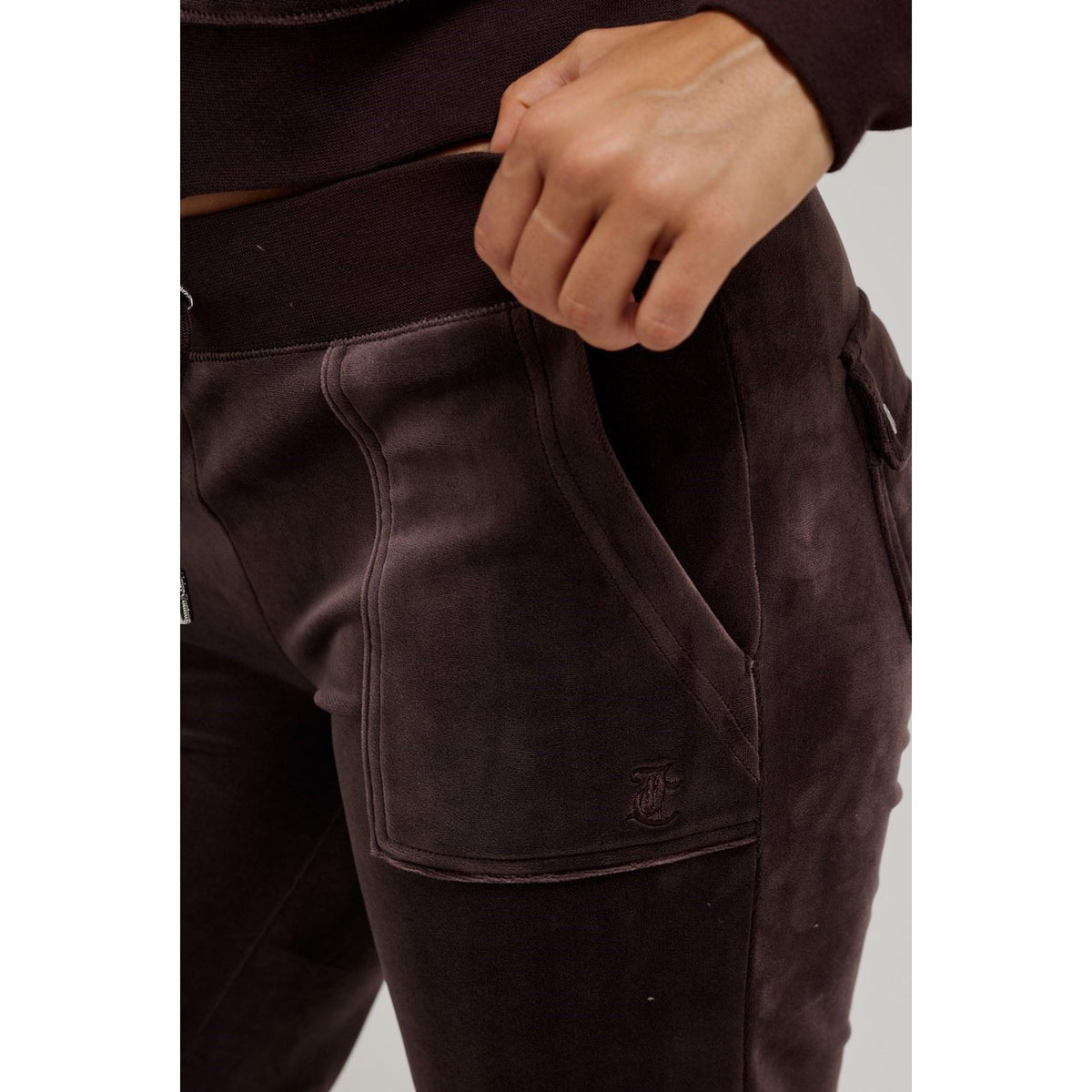 Juicy Couture Del Ray Pant Polyester Women's Brown Joggers
