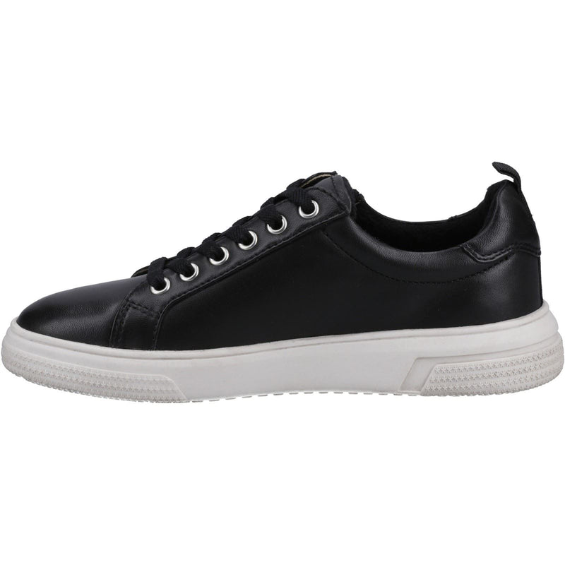 Hush Puppies Martha Leather Women's Black Trainers